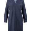 GERRY-WEBER-_2252_830007_180013-52017 שמלת דנים אלגנטית עם צווארון