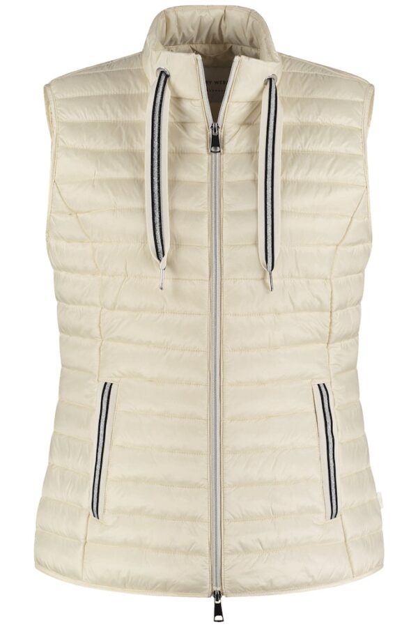 Sale 39 וסט פוך עם רוכסן קדמי ושרוכים