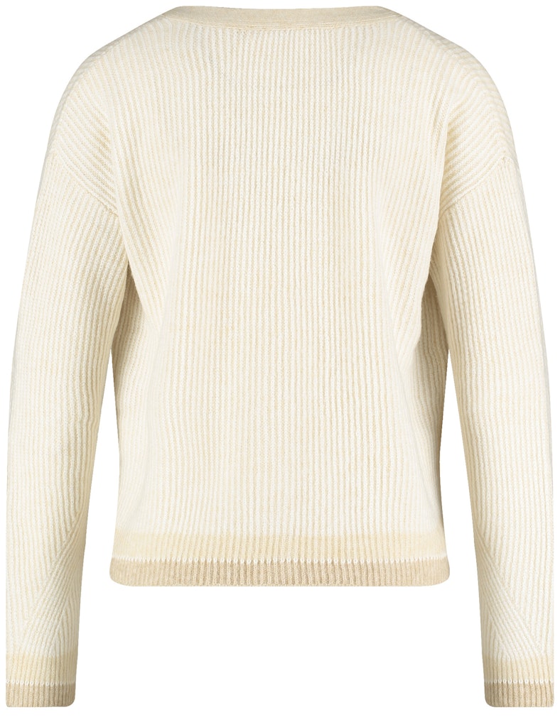 קרדיגן סריג קצר עם כפתורים