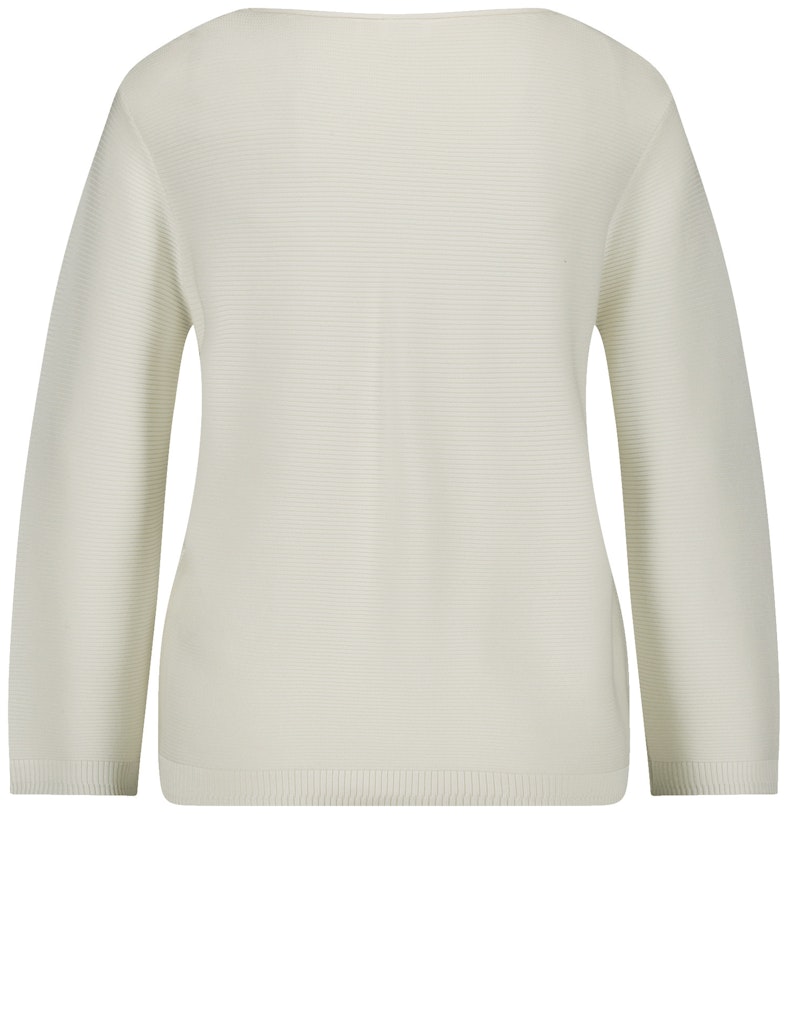 סריג עם כיס קטן שרוול 3/4