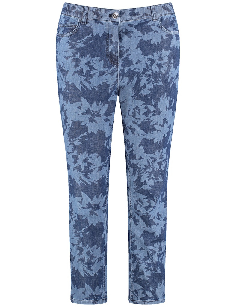 ג’ינס פרחוני קלאסי