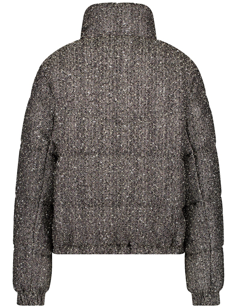 מעיל פוך מנצנץ אפור