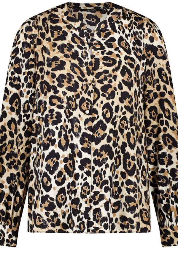 Sale 79 חולצה מכופתרת מנומרת אלגנטית