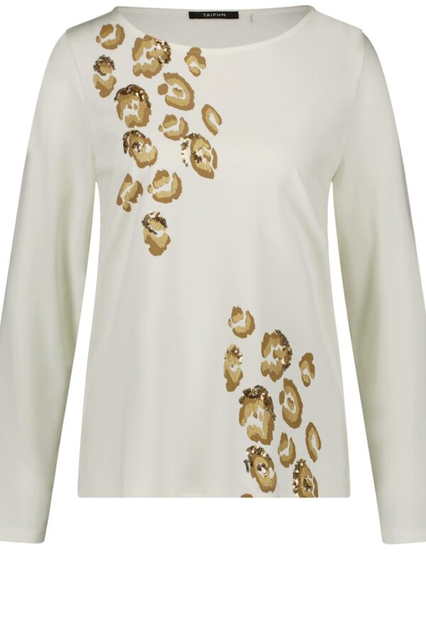 Sale 81 חולצה מנומרת בנצנוץ זהב