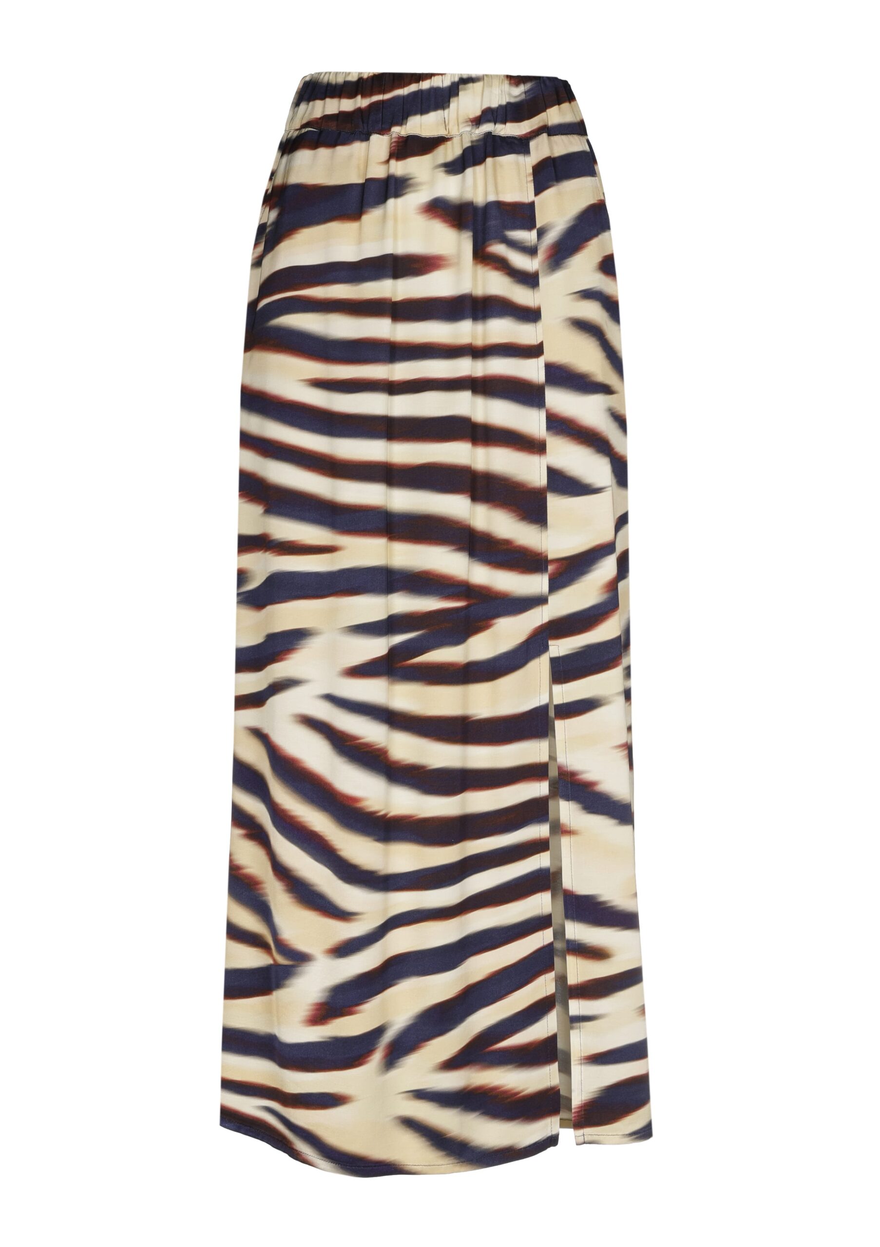 חצאית מידי מודפסת מבד ויסקוזה