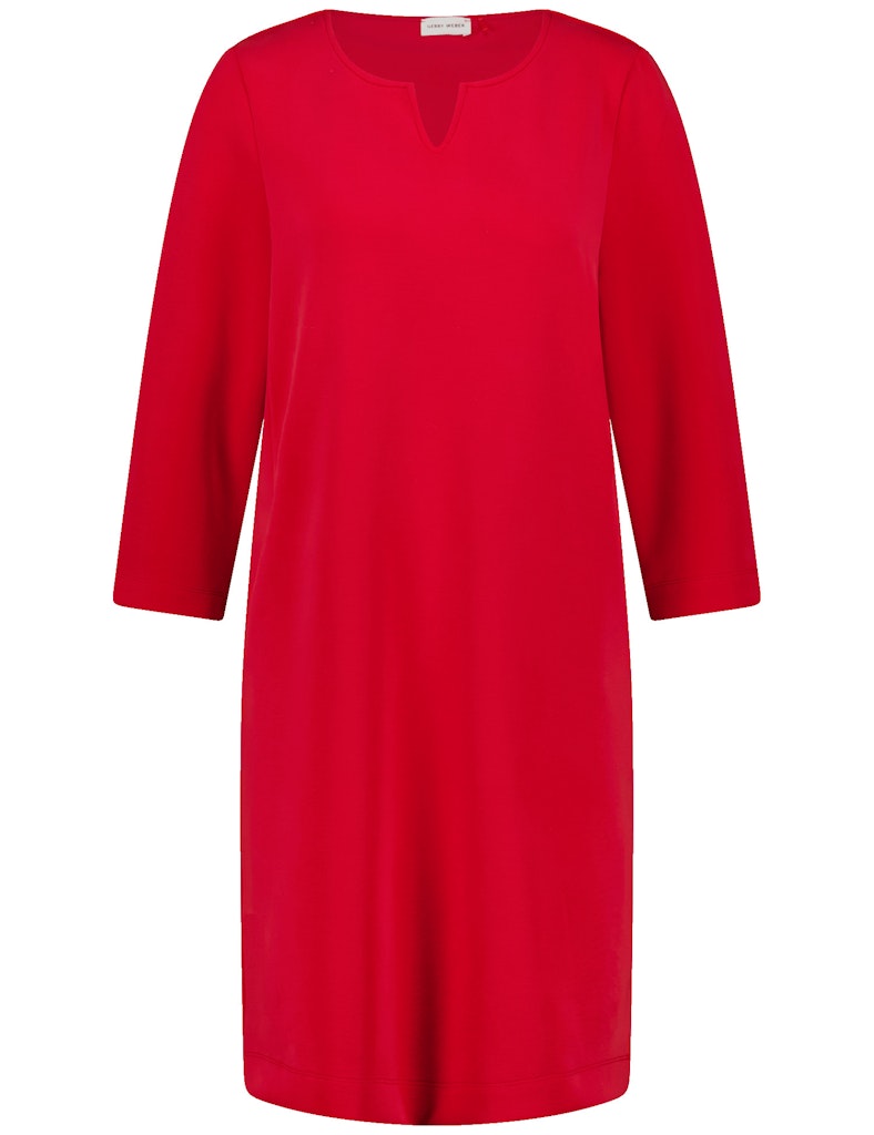 שמלת ברך אלגנטית בגזרה ישרה מבד מודל