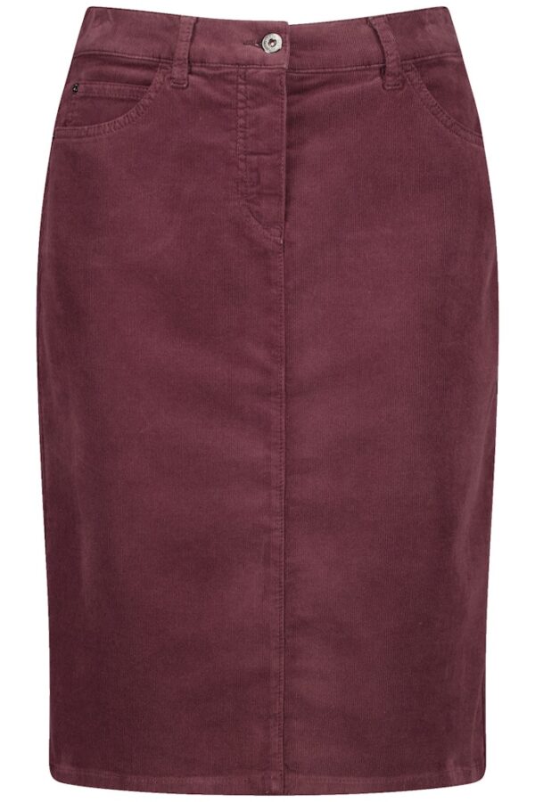 Sale 149 חצאית קורדורוי סגולה בגזרה ישרה