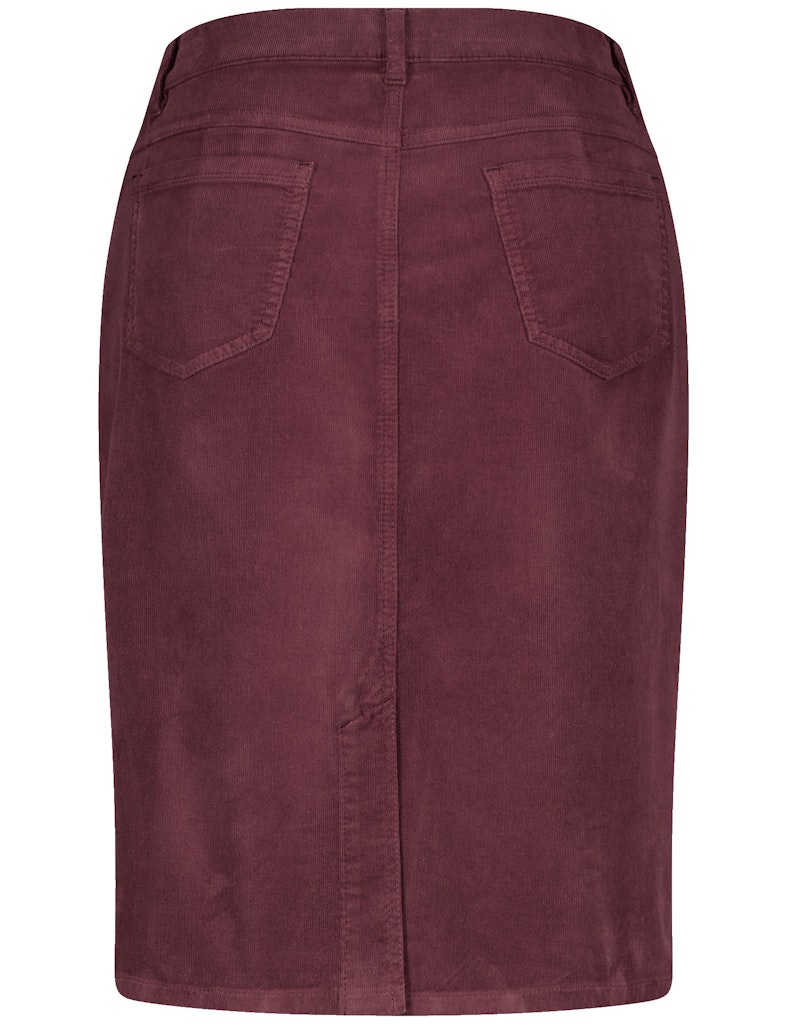 חצאית קורדורוי סגולה בגזרה ישרה