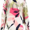 GERRY-WEBER-_2252_9156_160002-54008_2 חולצה צבעונית עם מפתח מעוגל מבד נושם