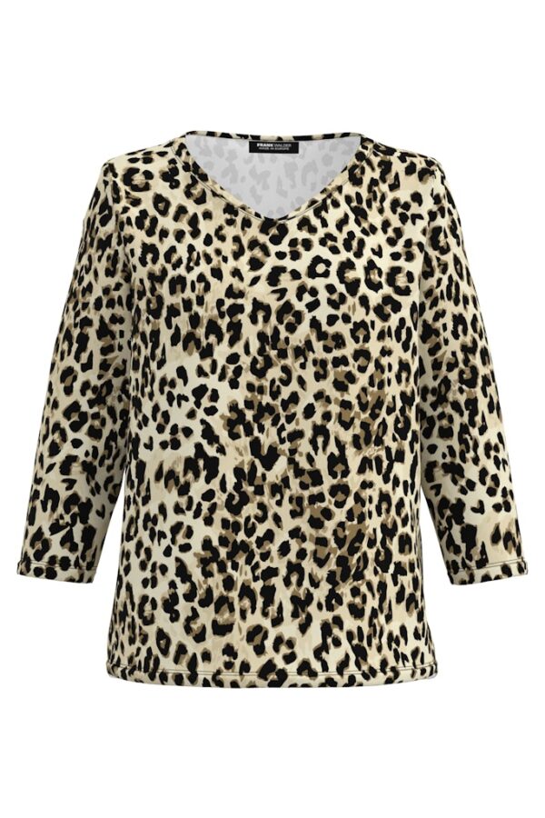 Sale 53 חולצה אלגנטית עם הדפס מנומר