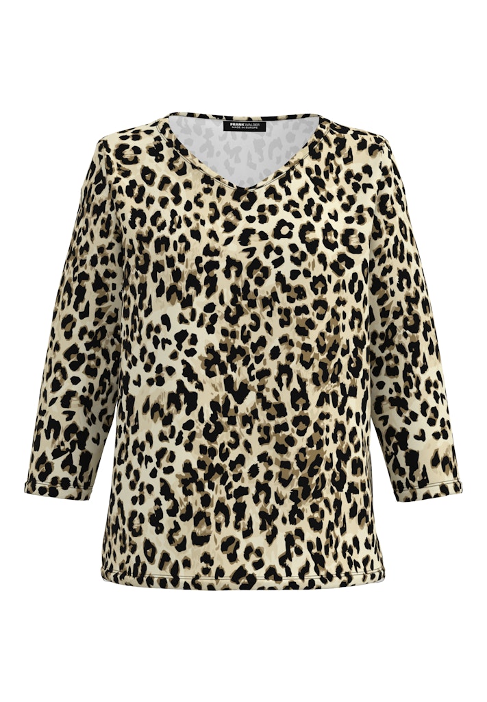 חולצה אלגנטית עם הדפס מנומר