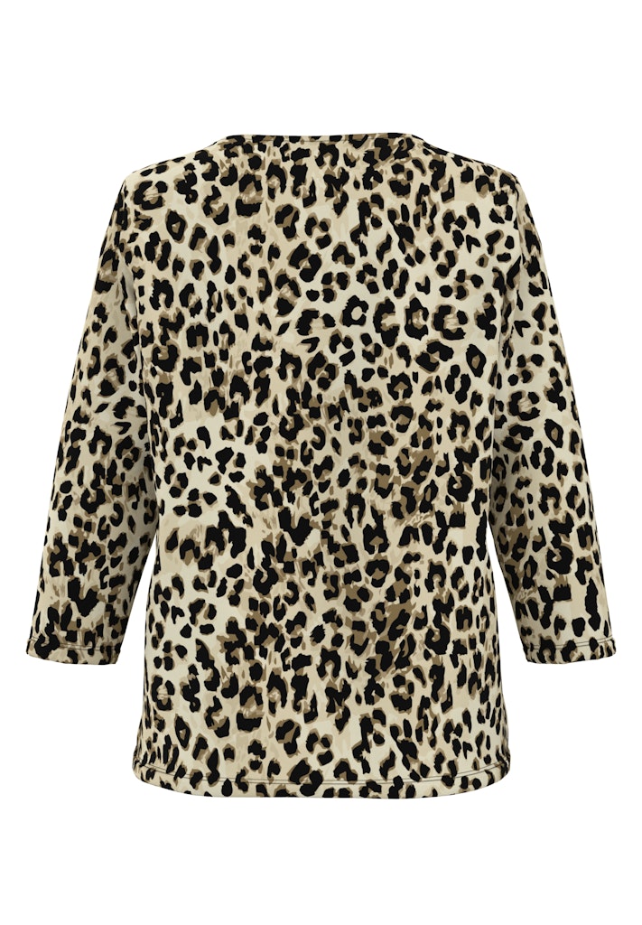 חולצה אלגנטית עם הדפס מנומר