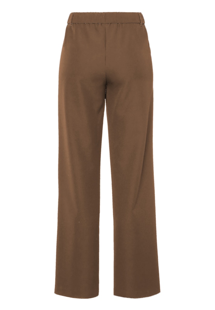 מכנסיים חומים קז'ואל עם גומי