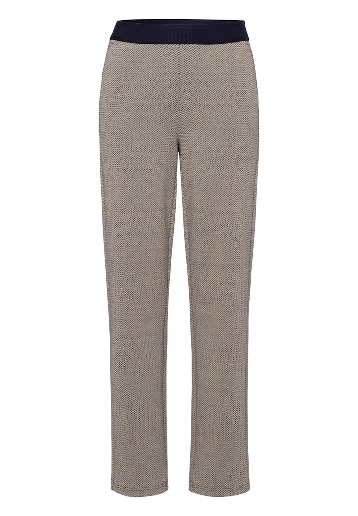 מכנסיים אפורים עם גומי מבד סריג