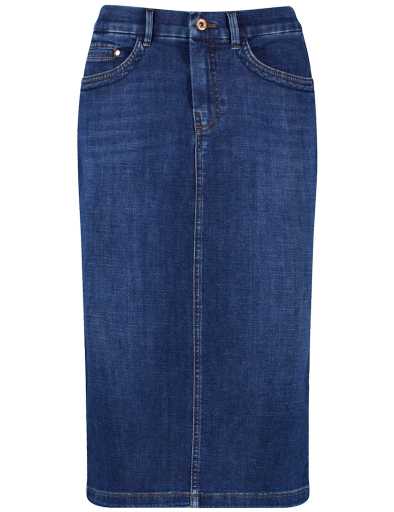 חצאית ג'ינס אלגנטית בגזרה ישרה