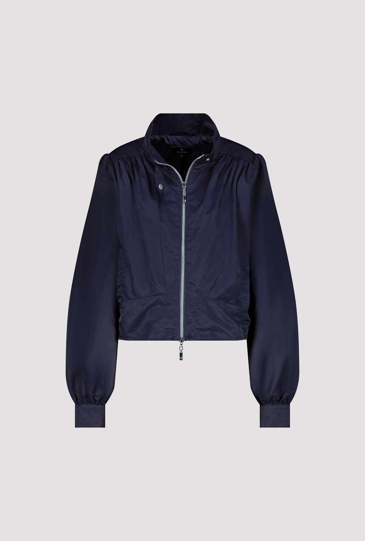 מעיל בומבר כחול כהה עם רוכסן