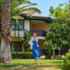 Relaxed-Linen-26652-26223-Dolcezza-SP26-1 חולצת פשתן מכופתרת עם הדפס פרחים בגווני כחול
