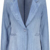 410617_750_Transparent_Front_1200 בלייזר DENIM פסים בגזרה מחויטת