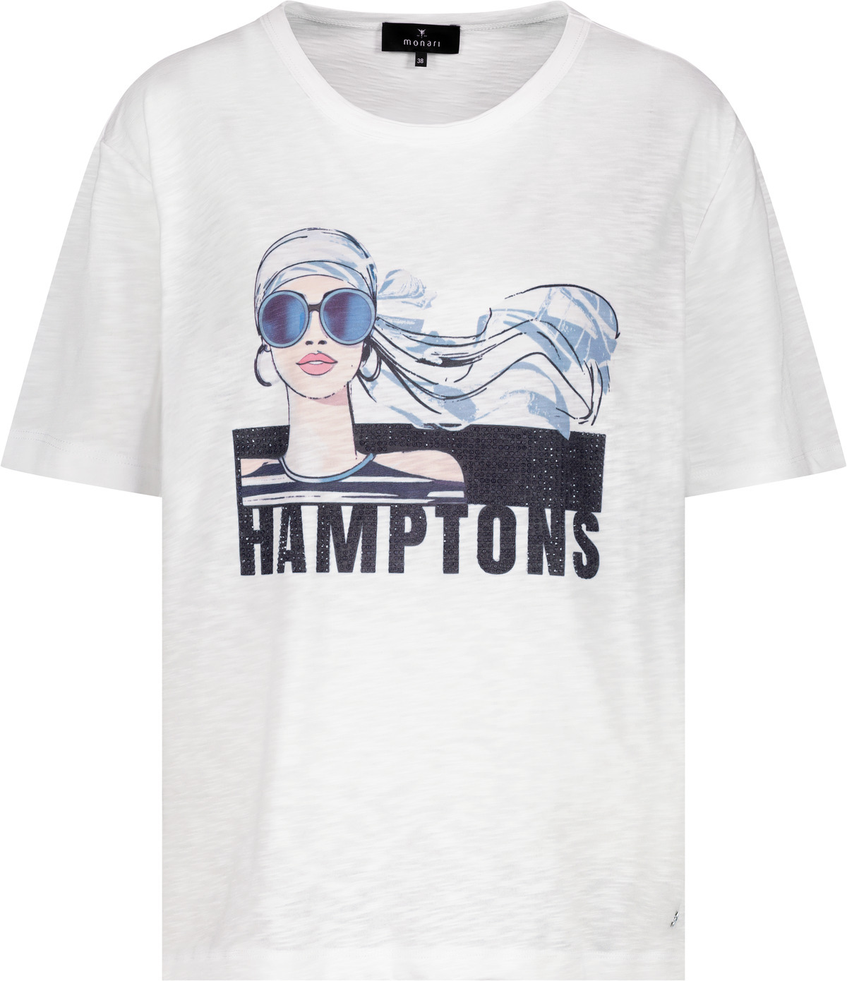 טי שירט הדפס HAMPTONS