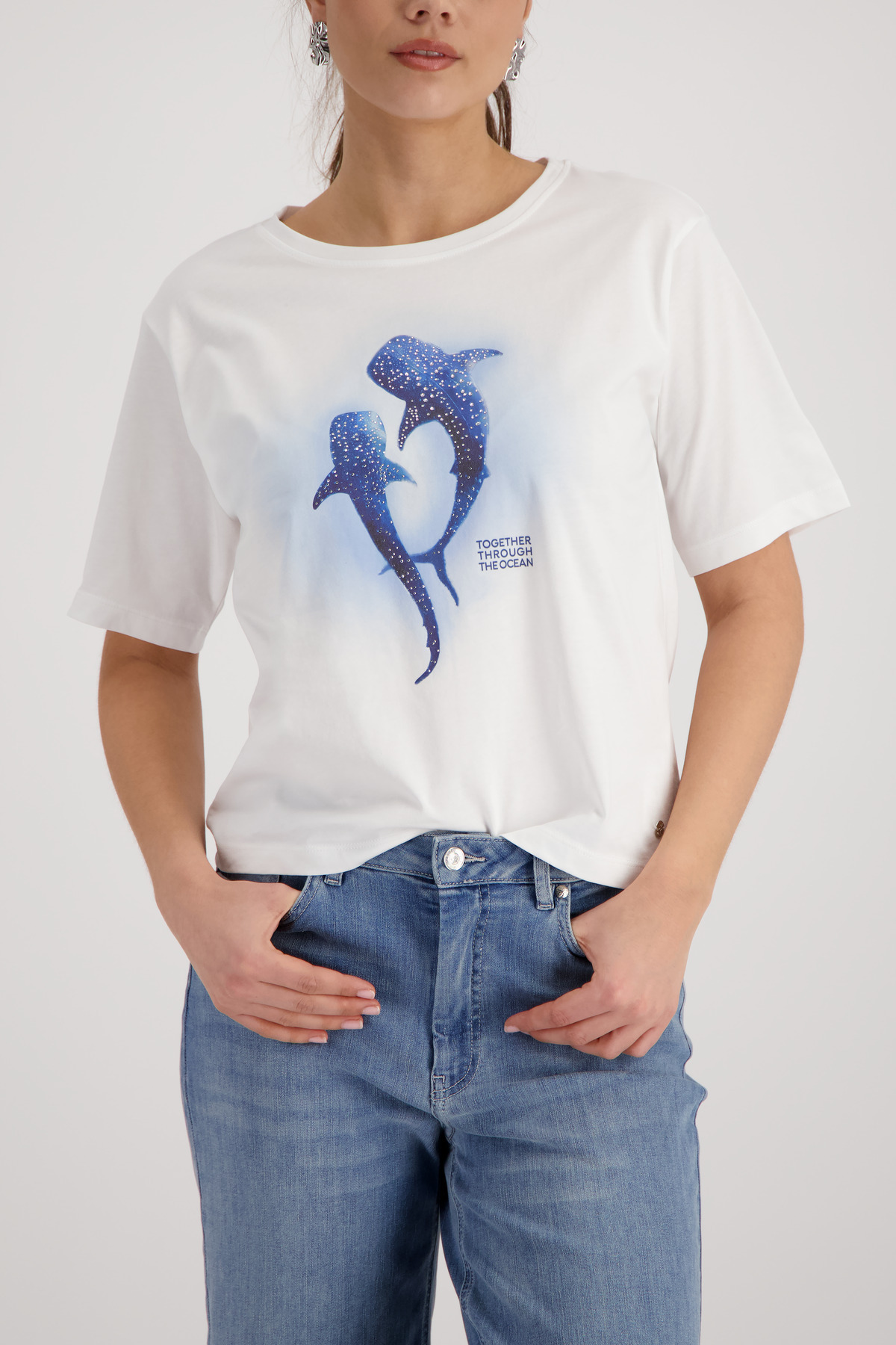 טי שירט הדפס Ocean Mood