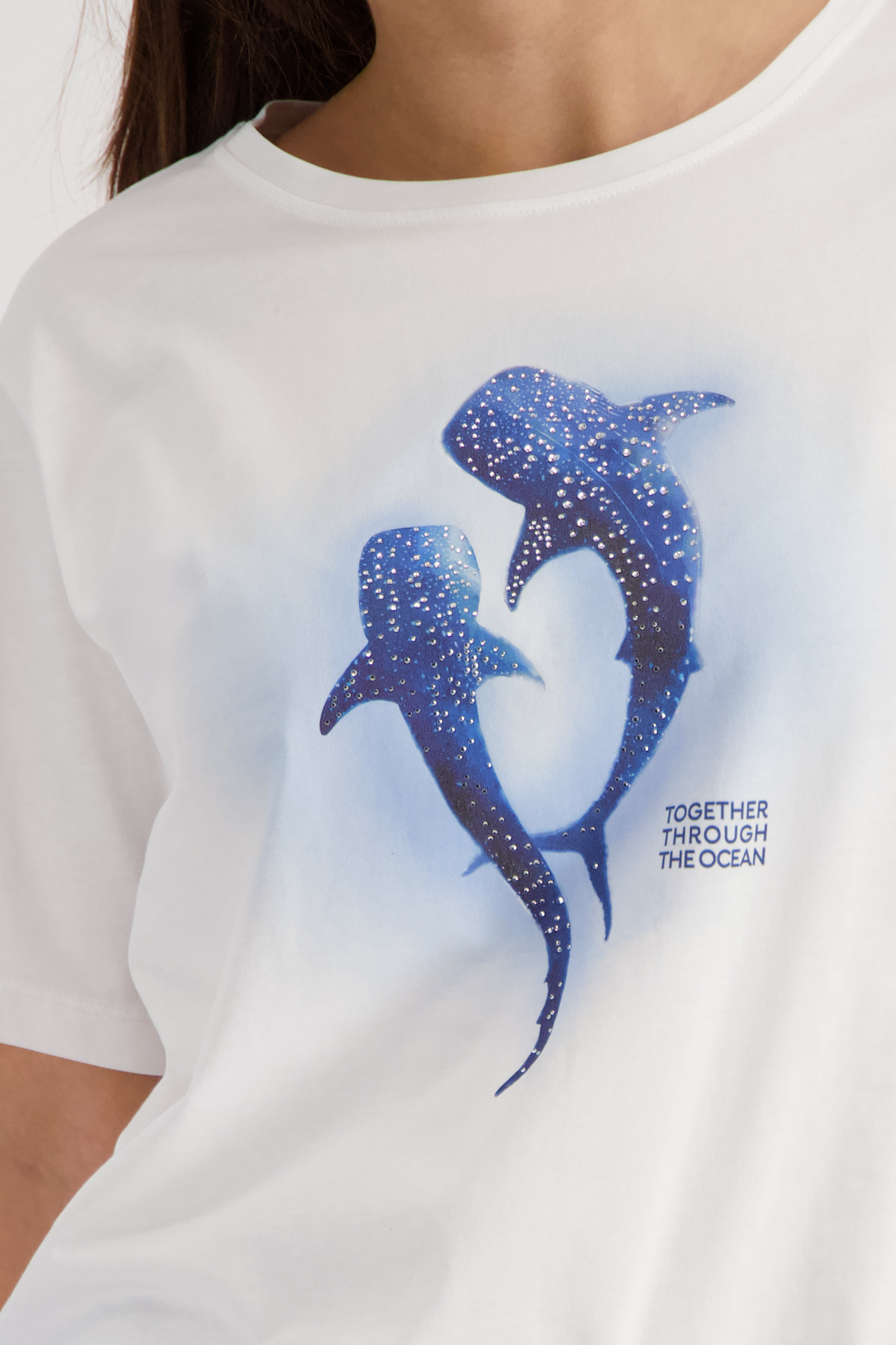 טי שירט הדפס Ocean Mood