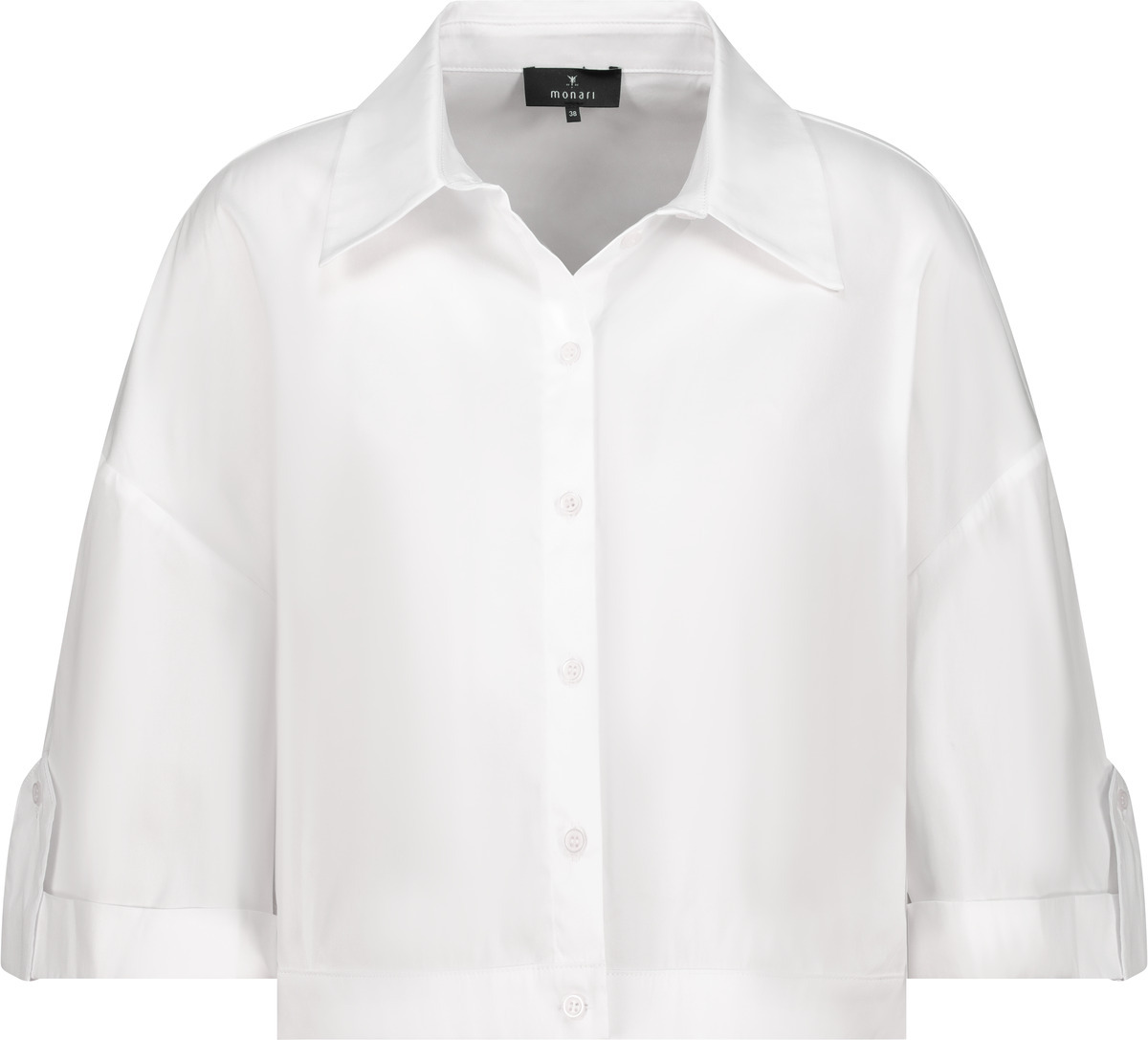 410706_100_Transparent_Front_1200 חולצה מכופתרת קלאסית עם שרוולים רחבים