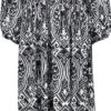 410588_997_Transparent_Front_1200 שמלת מידי בהדפס אוריינטלי